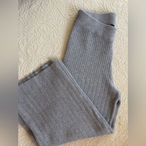 Who What Wear Grey Ribbed Knit Pants